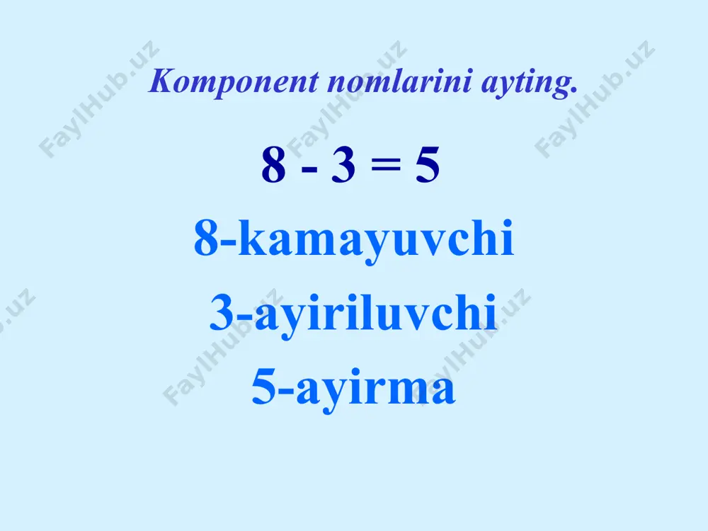 matematika 100 ichida qo'shish va ayirish 1-sinf dars ishlanma - Page 5