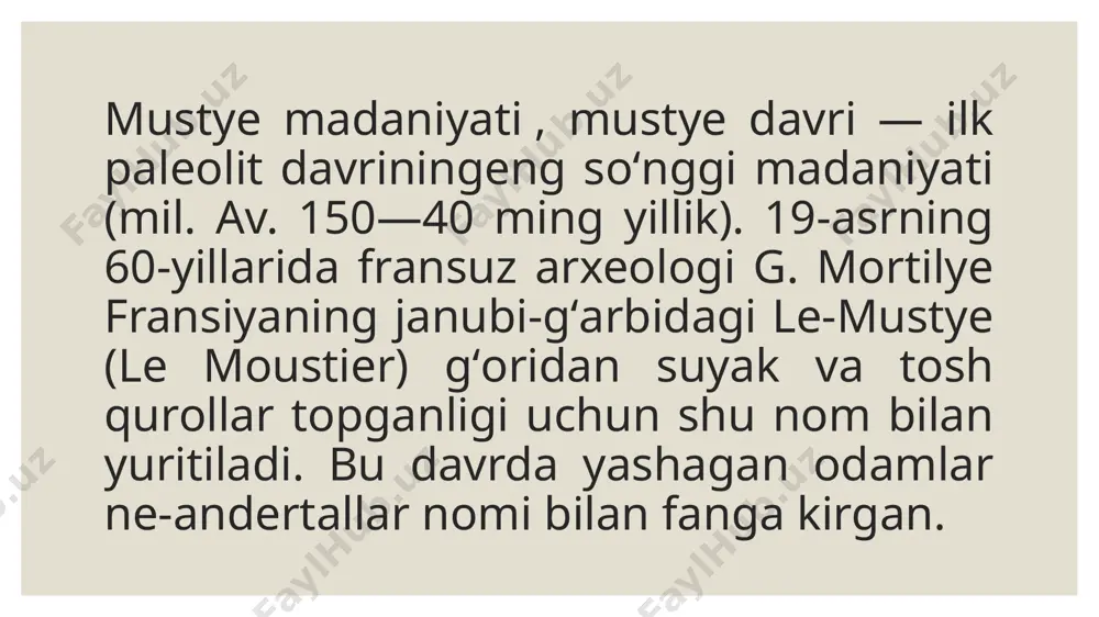 muste davri madaniyati - Page 3