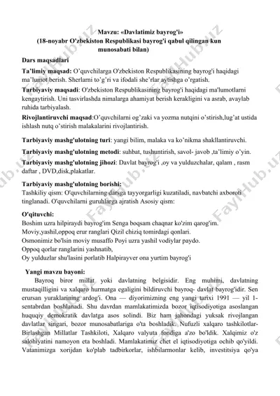 davlatimiz bayrog'i — DOCX