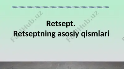 retsept — PPTX