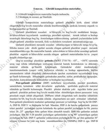 gibridli kompozitsion materiallar — DOCX
