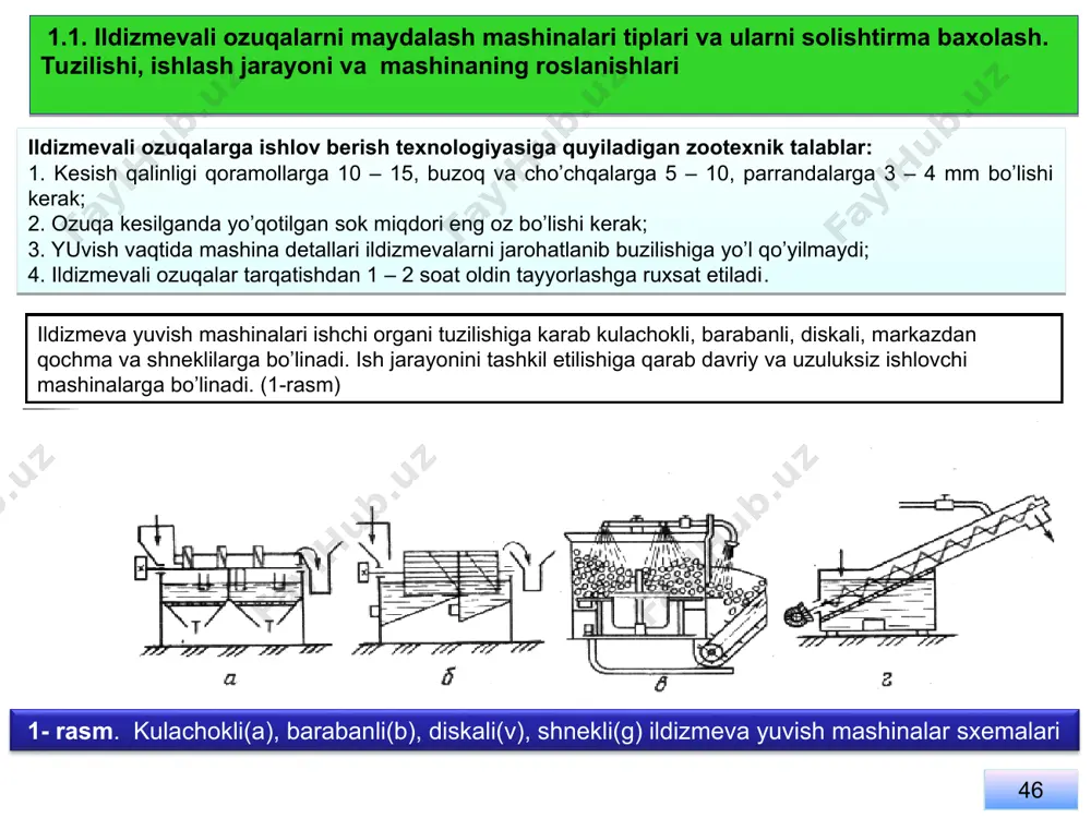 poyali ildizmevalarni vadonli ozukalarni tayyorlash mashinalari - Page 4