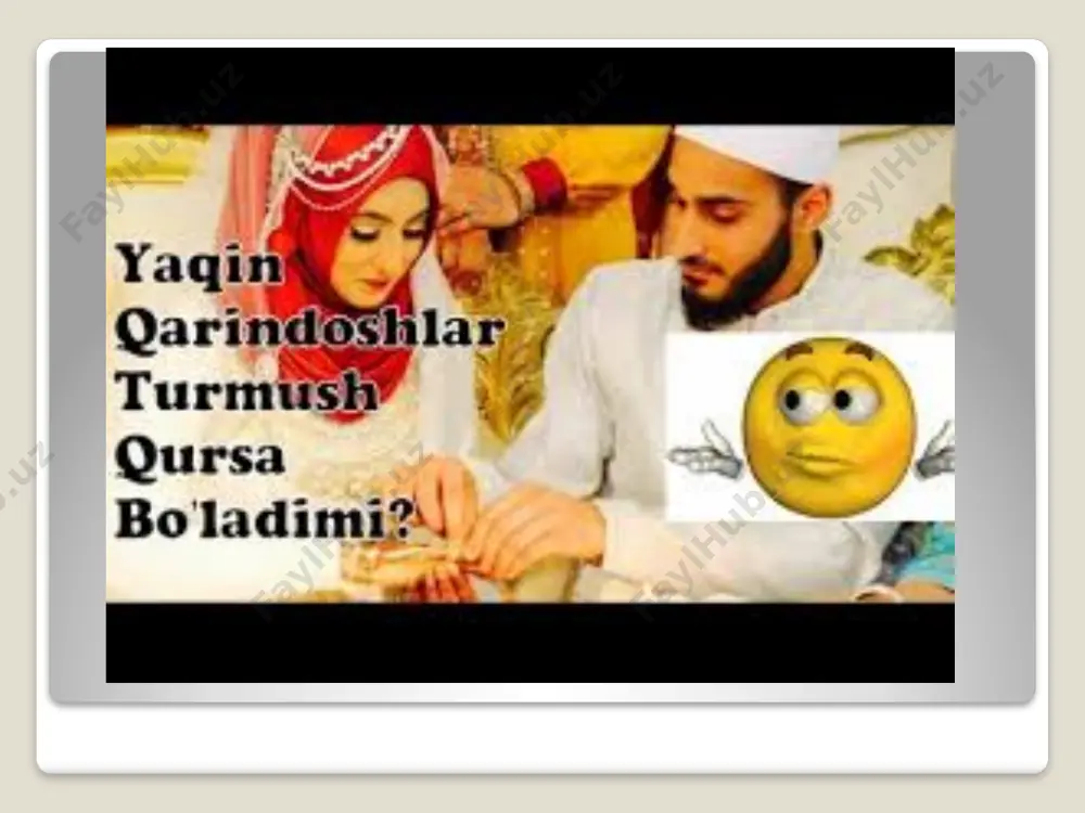 ir oilalarda "hech narsa qilmaydi, mana falonchilar ham yaqin qarindosh, ular nikoh qurgan, lekin barcha bolalari sog‘lom", deyishga asos yo‘q. keyinchalik, albatta, ma’lum nuqsonlar uchraydi qarindoshlar orasidagi nikoh nasliy va tug‘ma kasalliklar xavfini ko‘paytirishi mumkin bo‘lgan eng asosiy omillardan biri bo‘lib, yaqin qarindosh-urug‘larning oila qurishi tug‘ma nuqsonli va nasliy kasal bolalarni tug‘ilishiga, homilani bevaqt nobud bo‘lishiga yoki o‘lik tug‘ilishiga olib keladi. shu sababli farzandlarning sog‘-salomat dunyoga kelishi va barkamol voyaga yetishi uchun bunday nikohlarning oldini olish lozim. yaqin qarindoshlar orasidagi nikohning ayanchli oqibatlaridan yana biri homiladorlikning og‘ir kechishi, ko‘p qon yo‘qotish, homilaning tushishi, go‘dakning nimjon, nogiron yoki o‘lik tug‘ilishidir. bunday hollarda ona ham, go‘dak ham jabr ko‘radi. oramizda faqat yaqin qarindoshlarigagina qiz berib, qiz oladigan odamlar yo‘q emas. ular yillar davomida o‘z urug‘ining “udum”lariga asoslanib, shunday yo‘l tutishadi. ammo o‘zimiz o‘ylab topgan ana shu “udum”lar necha-necha oilalarning barbod bo‘lishiga, qarindoshlarning yuz ko‘rmas bo‘lib ketishiga olib kelayotganini, qancha murg‘ak go‘dak yelkasiga …