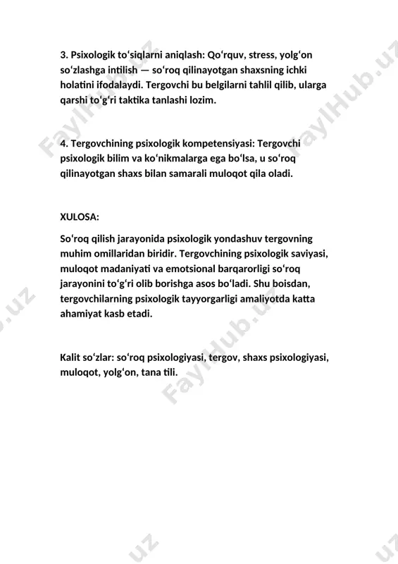 so‘roq qilish psixologiyasi(tezis) - Page 2