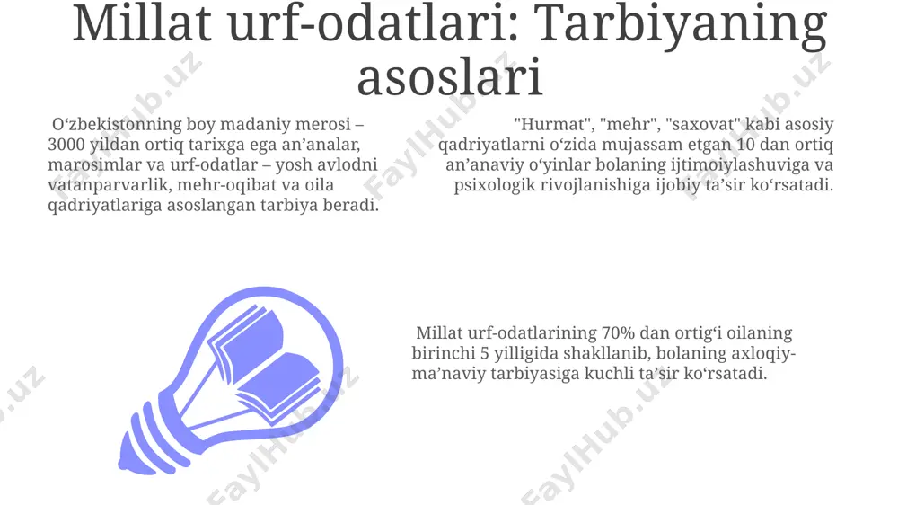 milliy urf-odat, qadriyat va an'analar - tarbiya asosi - Page 3