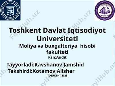 ichki va tashqi auditing — PPTX