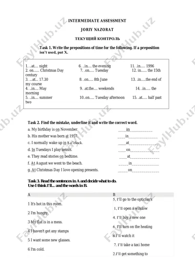 intermediate assessment — PDF