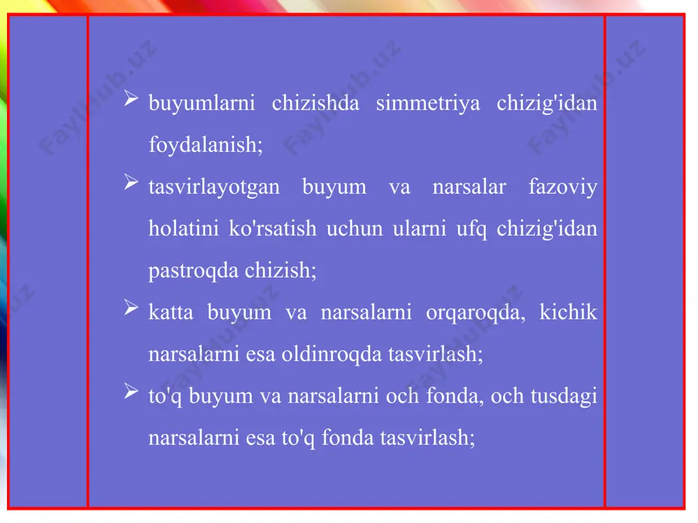 25-26-27-mavzu xotiradan mavzuli natyurmort ishlash 6-sinf - Page 4