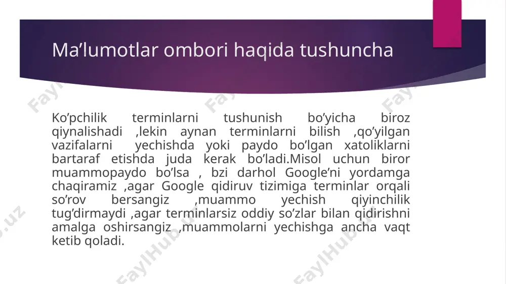 ma'lumotlar ombori haqida - Page 5