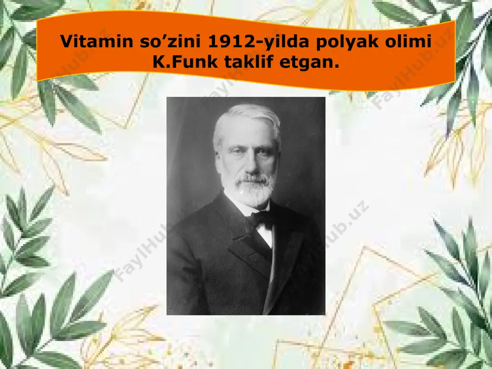 "vitaminlar" mavzusida taqdimot - Page 5