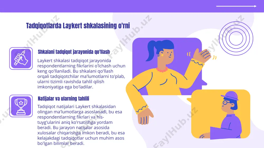 liroq qilishga yordam beradi. bu metodlar o'zgaruvchilar o'rtasidagi bog'liqlikni yanada chuqurroq tushunishga imkon beradi. innovatsion texnologiyalar va laykert shkalasi kirish innovatsion texnologiyalar ta'lim va tadqiqot jarayonlarini tubdan o'zgartirmoqda. ular yordamida ma'lumotlar to'plash va tahlil qilish imkoniyatlari kengaymoqda, bu esa natijalarni yanada ishonchli va aniq qiladi. ma'lumotlar tahlili laykert shkalasi innovatsion texnologiyalar yordamida olingan ma'lumotlarni tahlil qilishda qo'llaniladi. bu metodologiya, respondentlarning fikrlarini aniq baholash imkonini beradi va natijalarni tahlil qilish jarayonini soddalashtiradi. photo by jakob owens on unsplash laykert shkalasi va katta ma'lumotlar katta ma'lumotlar va laykert shkalasi tadqiqotlar va so'rovlar o'tkazishda keng qo'llaniladi. laykert shkalasi, odatda, respondentlarning fikrlarini o'lchash va ularni tahlil qilish uchun ishlatiladi. bu usul, ma'lumotlarni to'plash va ularni raqamli ko'rinishda ifodalash imkonini beradi. katta ma'lumotlar to'plangan ma'lumotlar bazasidir, bunda turli manbalardan olingan ko'plab ma'lumotlar mavjud. ularning tahlili, laykert shkalasi yordamida amalga oshirilganda, yanada chuqurroq tushuncha olishga yordam beradi. katta ma'lumotlar va laykert shkalasining birgalikda qo'llanishi, ijtimoiy tadqiqotlar …