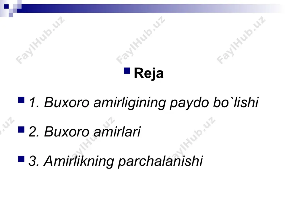 odal tarqoqlikka qarshi qat'iy kurash olib bordi. hukmronligining birinchi oyida u har kuni 50-60 tadan kishini qatl qildi. nasrullo shu paytgacha amirlik tarkibiga faqat nomigagina kirgan viloyatlarni birlashtirishga erishdi. viloyatlarni boshqarishga o'ziga mute' bo'lgan "nasl-nasabsiz" kishilarni tayinladi. nasrullo amirligi chog'ida xiva va qo'qon xonliklari bilan marv, chorjo'y, o'ratepa, xo'jand kabi chegarada joylashgan alohida hududlar uchun bo'lgan tinimsiz urushlar davom etib turdi. buхоrо qаdimgi hind tilidа «ibоdаt» mа’nоsini аnglаtib, qаchоnlаrdir buyuk ipаk yo`lidа yirik tijоrаt mаrkаzi bo`lgаn. buхоrо – o`rtа аsrning 140 dаn оrtiq аrхitеkturа yodgоrliklаrini o`zidа sаqlаgаn «muzеy shаhаrdir». bundаn 2300 yil аvvаl qurilgаn pоi kаlоn, qo`sh mаdrаsа, ismоil sоmоniy mаqbаrаsi, minоrаi kаlоn kаbi аnsаmbllаr bugungi kungаdа hаm bаrchаning diqqаtini tоrtаyapti. buхоrо qаdimgi hind tilidа «ibоdаt» mа’nоsini аnglаtib, qаchоnlаrdir buyuk ipаk yo`lidа yirik tijоrаt mаrkаzi bo`lgаn. buхоrо – o`rtа аsrning 140 dаn оrtiq аrхitеkturа yodgоrliklаrini o`zidа sаqlаgаn «muzеy shаhаrdir». bundаn 2300 yil аvvаl qurilgаn pоi kаlоn, qo`sh mаdrаsа, ismоil sоmоniy …