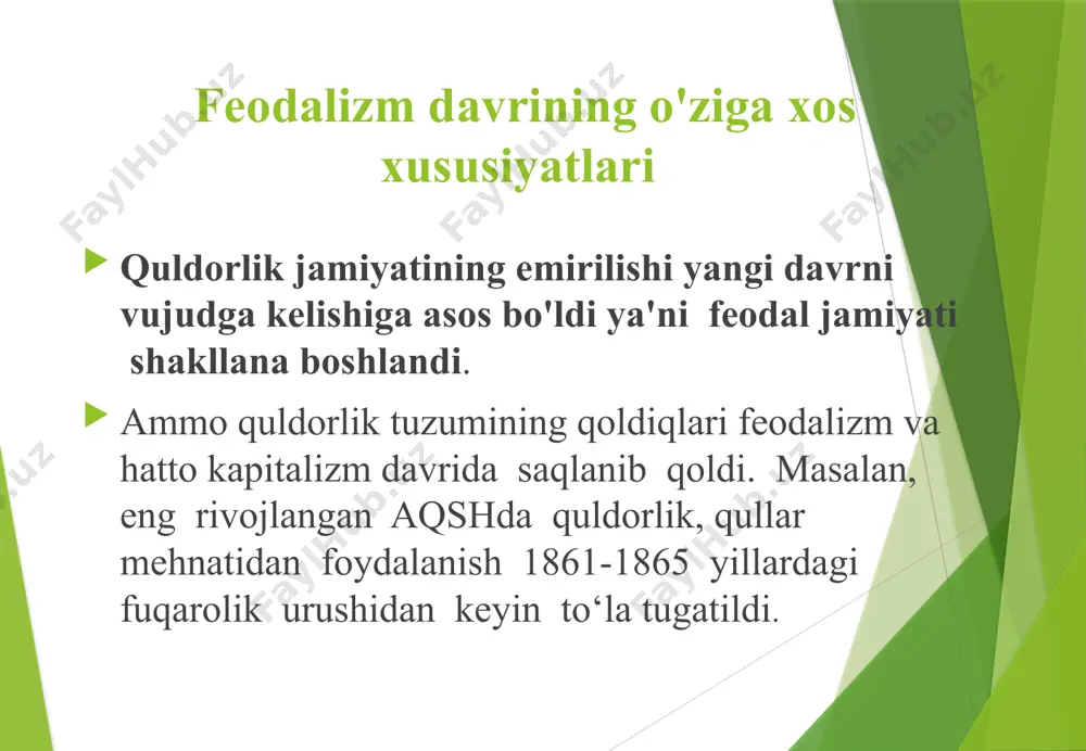 asrlardan bu yo‘lning ahamiyati ancha pasaydi. markaziy osiyo respublikalarining siyosiy mustaqillikka yerishuvi tufayli bu yo‘lni yanada jonlantirishga katta ehtiyoj tug'ildi. xitoy, qirgiziston o‘zbekiston, turkmaniston, kaspiy dengizi orqali ozarbayjon, gruziy qora dengizga chiquvchi undan yevropa parijga etkazuvchi yo‘1 loyiha ishlab chiqildi va amalga oshirilmoqda. islom ta‘limotida iqtisodiy qarashlar arab mamlakatlarida feodal munosabatlarning shakllanishi, ijtimoiy- iqtisodiy hayot sharoitini to‘g‘ri aks ettiruvchi iqtisodiy qarashlarning kelib chiqishi yangi islom dinining paydo bo‘lishi bilan bevosita bogliq. ana shunday iqtisodiy fikr va ko‘rsatmalar islom dinining muqaddas kitobi - qur’oni karimda (arabcha - qiroat, ya‘ni o‘qish) keng tarzda o‘z aksini topgan. islom dinida qur’oni karim alloh tomonidan payg‘ambarimiz muhammad alayhissalomga vahiy qilingan deyiladi. qur’oni karimdagi iqtisodiy fikr va ko‘rsatmalar unda dehqon, hunarmandlar mehnati, umuman halol mehnat uluglanadi, barcha boylik shu asosda paydo bo'lishi uqtiriladi. bu muqaddas kitobda savdoga katta ahamiyat beriladi, sudxo‘rlik (sudxo'rlik foizi) qoralanadi muqaddas kitob - qur’oni karimda kishilik jamiyatining faoliyat turlaridan biri iqtisodiyot sohasidagi …