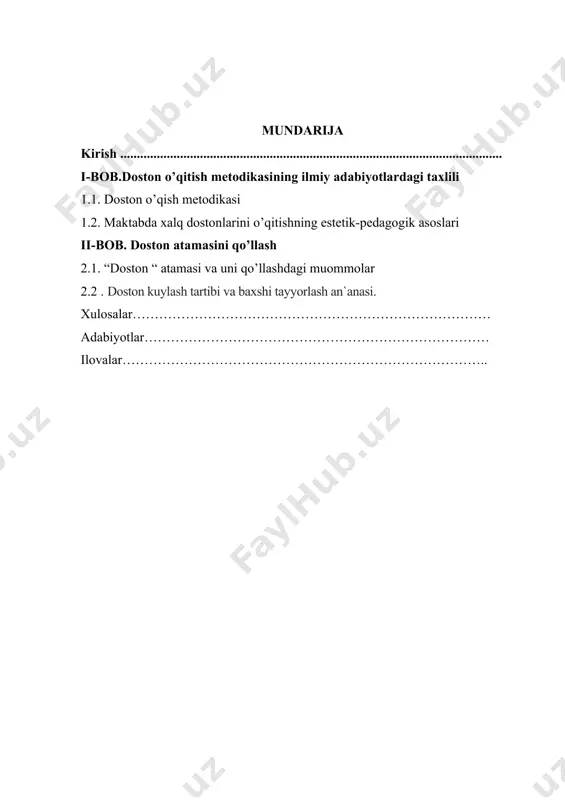 a voqea-hodisalar she’riy va nasriy yo’l bilan ifoda qilinadi, qahramonlarning xususiyatlari, xulq-atvori, ichki kechinmalari va harakati ba’zan baxshi nutqida, ba’zan dostonda qatnashuvchilar nutqida aks etadi. dostonlarda voqealar ma’lum tartibda beriladi: avval qahramonlarning yoshlik chog’lari, xulq-atvori, keyin voqealar hikoya qilinadi». xalqning qahramonona kurashlari qahramonlik dostonlarining paydo bo'lishiga sabab bo'lgan. „alpomish", „yodgor" kabi xalq qahramonlik dostonlarida fantaziya va romantik tasvirning kuchli bo'lishiga qaramay, ularning asosini xalq hayoti va kurashi, uning orzu-armonlari tashkil etadi. xalqqa xos insonparvarlik, vatanparvarlik, qahramonlik, mardlik, mehnatsevarlik, do'stlik va sadoqat kabi olijanob fazilatlari xalq dostonlaridagi qahramonlar obrazida mujassamlashgan. boshlang'ich sinf o'qish darsliklarida doston janriga kam o'rin berilgan. 3-sinf , o'qish kitobi" da „alpomish", „rustamxon" dostonlaridan parchalar berilgan bo'lsa, 4-sinfda m. shayxzodaning „toshkentnoma" dostoni keltirilgan. 3-sinfda o'quvchilarga doston haqida beriladigan ma'lumot „rustamxon" dostoniga bog'liq holda bayon etiladi. darsda o'qituvchi doston haqida quyidagi ma'lumotlarni beradi. „doston ham xalq og'zaki ijodining bir turidir. dostonda xalq hayoti, kurashi va orzu-umidlari aks etadi". boshlang'ich …