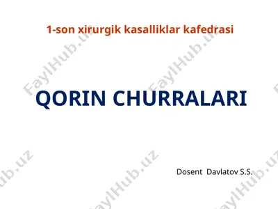 qorin churralari — PPT