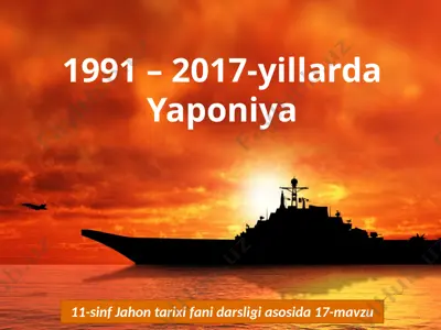 1991 – 2017-yillarda yaponiya 11- sinf — PPTX