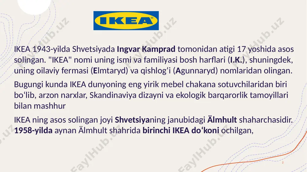 dir. ushbu maqolaning maqsadi ikea qanday qilib o'z brend xabarini samarali yetkazishini va mahsulotlarini turli media vositalari orqali qanday targ'ib qilayotganini o'rganishdir. shuningdek, kompaniyaning joriy media marketingi va marketing usullari tahlil qilinadi. 4 ushbu tadqiqot ikea'ning media marketing strategiyalariga quyidagi yo'nalishlar bo'yicha e'tibor qaratadi: • maqsadli auditoriya va iste'molchilarni jalb qilish, • ijtimoiy tarmoqlardagi marketing strategiyalari, • tajriba asosida marketing usullari, • brend ta'siri va bozor mavqei. ijtimoiy media marketing strategiyalari tarmoqlarda qanc boʻyicha tadqiqotchilar ikea rasmiy akkauntlarini qanday boshqarishi, kontent yaratishi va ijtimoiy tarmoqlarda targʻibot qilish uchun influenserlar bilan qanday hamkorlik qilishi ustida ishl jlar ikea ijtimoiy ib maqsadli auditoriyani jalb qilishi, brend xabardorligi va faolligini oshirishi, shuningdek, ijtimoiy tarmoqlarning brend ta'siriga qanday ta'sir koʻrsatishini tahlil qiladi. tadqiqotchilar ikea'ning mijozlarni jalb qilish usullarini o‘rganib, do‘kon dizayni, mahsulot joylashuvi va onlayn-oflayn tajribalarini tahlil qilishadi. shuningdek, maqsadli auditoriya bilan qanday bog‘lanishi, iste’molchi xulq-atvori va bozor segmentatsiyasi bo‘yicha izlanishlar olib borishadi. bundan …