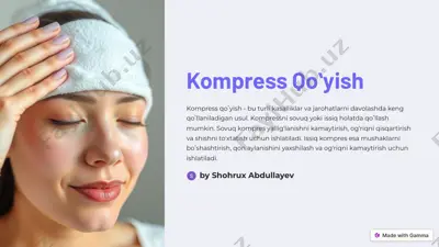 kompress qoʻyish — PDF