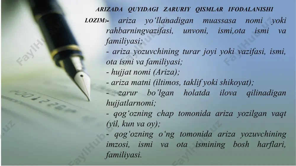 ariza yozish haqida mahsulot - Page 3