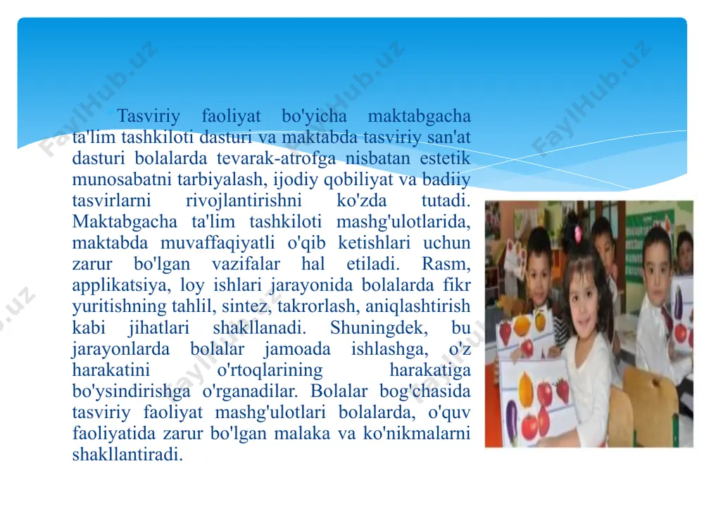 tasviriy faoliyatga o'rgatish jarayonidagi o'rni - Page 4