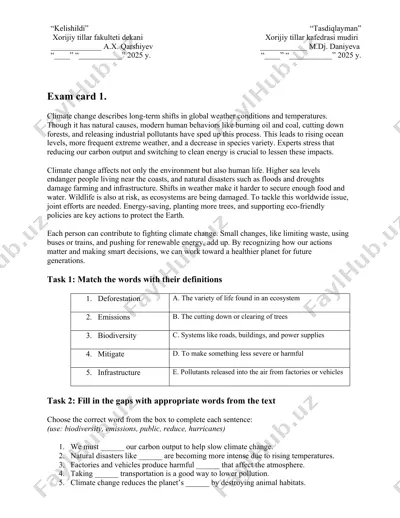 climate change awareness — DOCX
