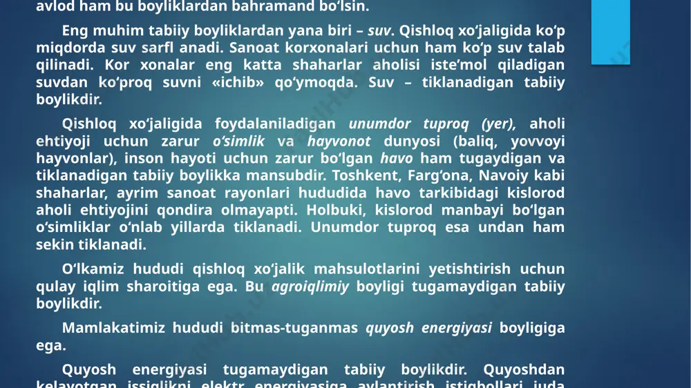 o‘zbekistonning tabiiy sharoit va boyliklari - Page 4