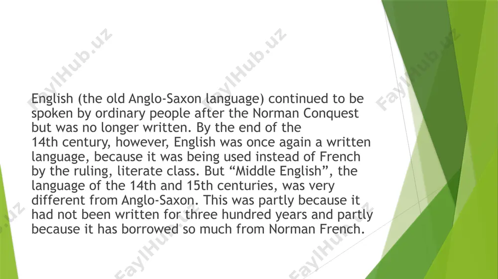 middle age and features of the studied language - Page 5
