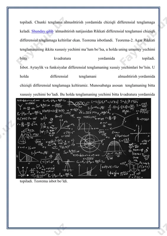 chiziqli differensial tenglamalar va uni yechishning lagranj usuli - Page 4