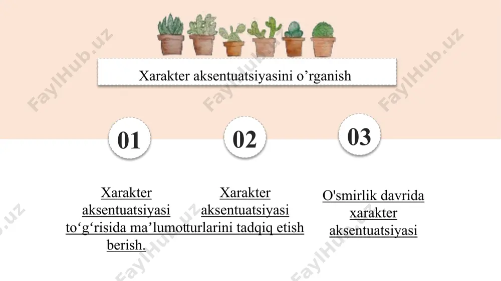 uvchan, tajang, qaysar, tez charchovchi, asabiylashadigandir. ayniqsa qiyin aqliy ish ularni toliqtiradi. 6 psixoastenik turi ushbu yoshlarga ilk intellektual rivojlanish, oʻylovchanlik, oʻz-oʻzini tahlil qilish, boshqa odamlarga, ularni xatti – harakatlariga baho berish xosdir. ular ishdan koʻra soʻzda oʻtkirlar. ulardagi oʻz-oʻziga boʻlgan ishonch qobiliyatsizlik bilan, asossiz fikrlar – tezkor harakatlar bilan namoyon boʻladi. o'smirning xarakteri va uning xususiyatlari: har bir insonda tabiiy, tabiiy xususiyat va istaklar mavjud, ammo ijtimoiy, madaniy xususiyatlar ham mavjud. birinchisi to'g'ridan-to'g'ri, ular biologik mavjudot sifatida insonga xosdir, erta bolalik davrida shakllanadi, organik xususiyatlar bilan chambarchas bog'liq va ko'pincha genetik jihatdan aniqlanadi. ikkinchisi esa tarbiyaning natijasi bo‘lib, asta-sekin shakllanadi va aynan ular tufayli shaxs shaxs – ijtimoiy mavjudotga aylanadi. 8 voyaga etgan odamning xarakterida tabiiy va ijtimoiy o'zaro bog'liqdir, fanda buni ko'pincha biosotsial deb atashadi. har bir insonning tabiiy, tabiiy xususiyatlari va xohish-istaklari bor, shuningdek, ijtimoiy, madaniy. birinchisi to'g'ridan-to'g'ri, ular biologik mavjudot sifatida insonga xosdir, erta bolalik davrida …