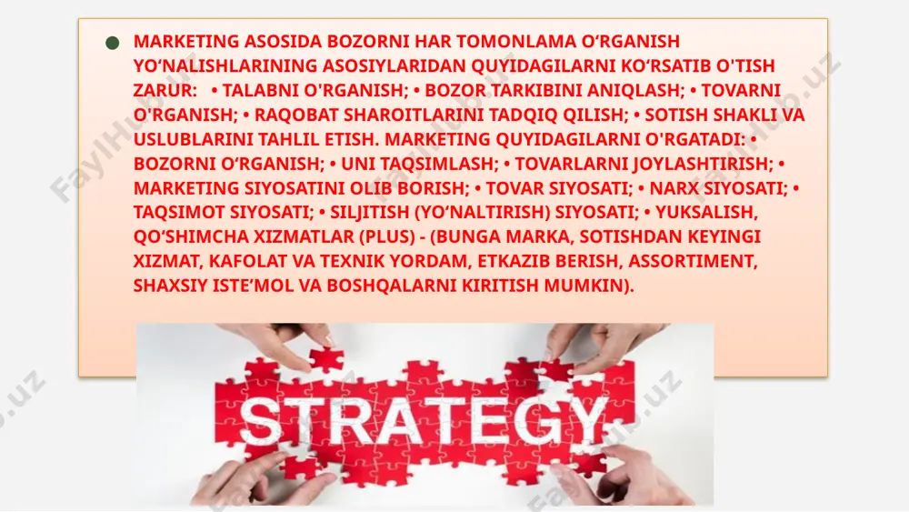 marketing faoliyatini tashkil etish - Page 5