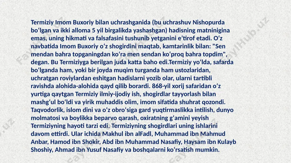 abu isomuhammad at-termiziylarning hayoti va ilmiy merosi - Page 5