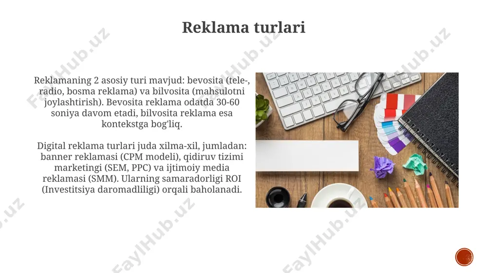 reklama turlari va vositalari - Page 3
