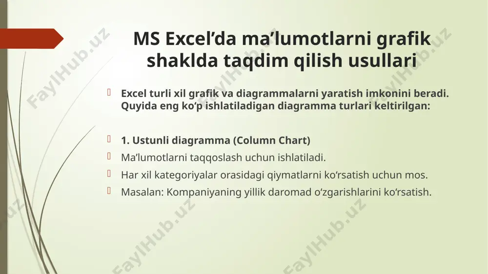 grafik va diagrammalar bilan ma'lumotlarni taqdim qilish - Page 4