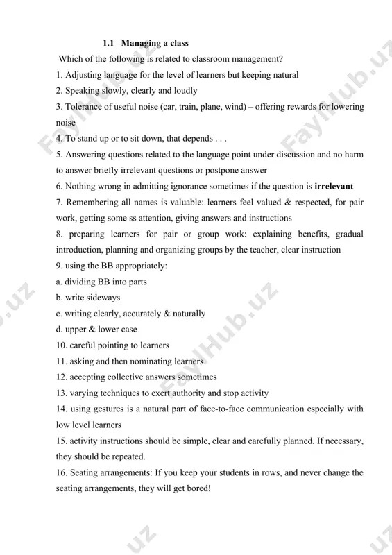 ds: a basic appraisal this section very briefly outlines the basic principles and features of the main elt (english language teaching) methods and approaches, listed below: 1. the grammar-translation method 2. the direct method 3. the audio-lingual method 4. humanistic approaches a. community language learning (cll) b. the silent way c. suggestopedia d. total physical response (tpr) 5. communicative language teaching carefully reading each of the principles and features of each elt method and taking the palestinian teaching-learning context in consideration, try to identifying the main weaknesses and strengths of each method in relation to: 1. level of focus on language skills (reading, writing, listening and speaking) 2. level of focus on language sub-skills (grammar, vocabulary, pronunciation and spelling) 3. teacher’s role 4. learner’s role 5. level of focus on affective factors 6. level of focus on thinking skills 7. types of activities and exercises used in class 8. other …