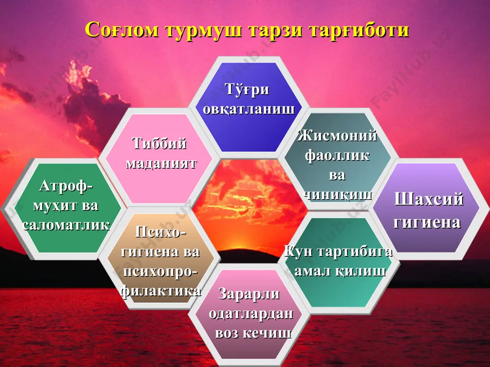 тда булиши кабиларни бахолаш учун кулланиладиган тоифа хисобланади; ижтимоий рухий томони «яшаш услуби» тарзида бахоланиб, у хар бир шахснинг узига хос хусусиятлари – фикрлаши ва тафаккур доираси кабиларни камраб олади; ижтимоий – иктисодий томони эса – одамларнинг жамиятда тутган урни, хаёти, турмуши, маданияти хамда уларнинг яшаш фаолиятларини белгилайди. турмуш тарзи деганда – инсонларнинг муайян ижтимоий мухитда, жамиятда узини тутиши, уларнинг мехнат фаолияти ва моддий шароитларининг узаро диалектик муносабатларидан иборат фалсафий категория тушунилади. шундай килиб турмуш тарзи – ижтимоий – иктисодий формация ва жамиятнинг объектив ривожланиш жараёнлари билан богланган холда шаклланиб, у тарихий ривожланишнинг маълум боскичида ишлаб чикариш усулига боглик холда пайдо булади. турмуш тарзининг бошка турларига инсоннинг турмушда, жамоачилик олидда узини тута билиши, оилаларнинг моддий жихатидан таъминланганлиги, оила бюджетидан фойдаланиш, унинг таксимоти, шу жумладан: оила аъзоларининг озик – овкат махсулотлари билан таъминланиши; уй жой ва яшаш шароитини яхшилаш; кийим – кечак сотиб олиш; маданий эхтиёжларга: театр, кино, китоблар сотиб олиш, …