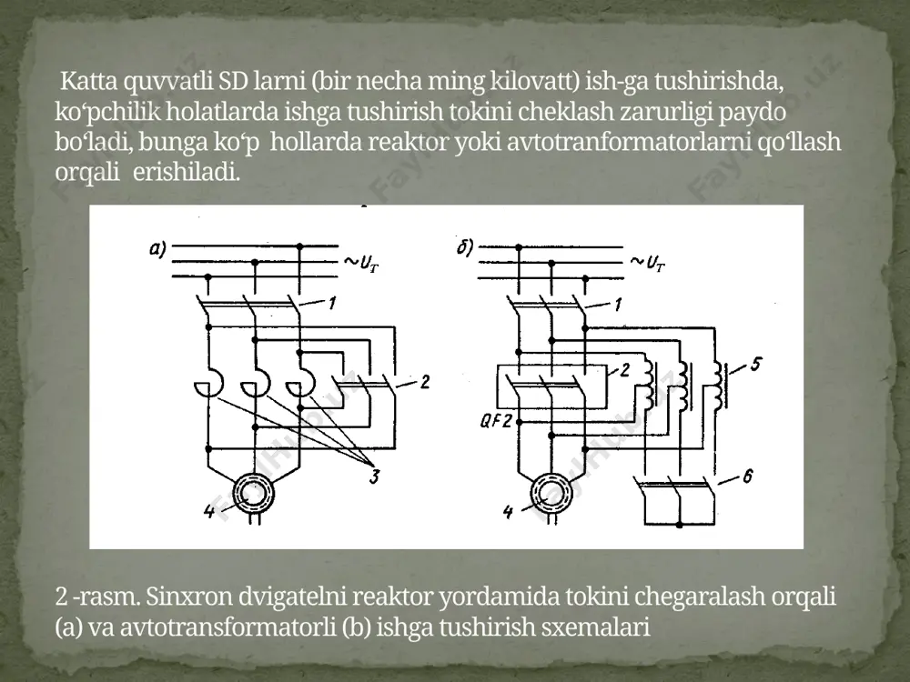 sinxron mashinani ishga tushirish va qilishning asosiy principlari - Page 5
