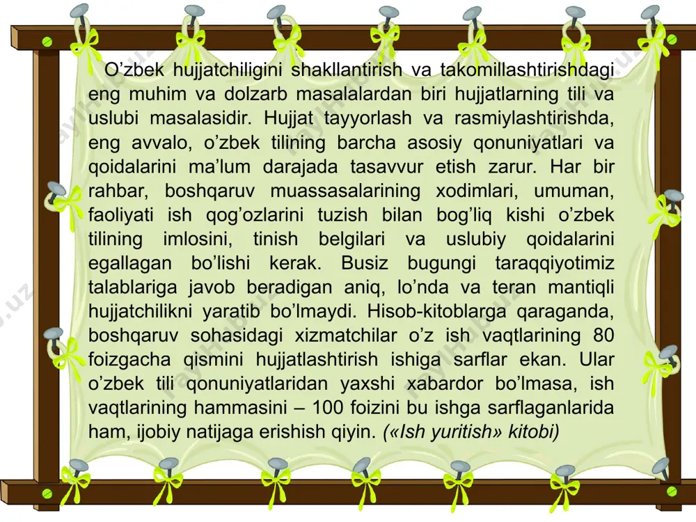 ish qog’ozlari ustida ishlash. bayonnoma 11-sinf - Page 4