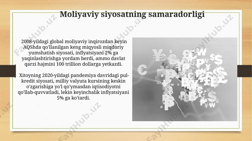 moliya tizimi va moliyaviy siyosat - Page 5