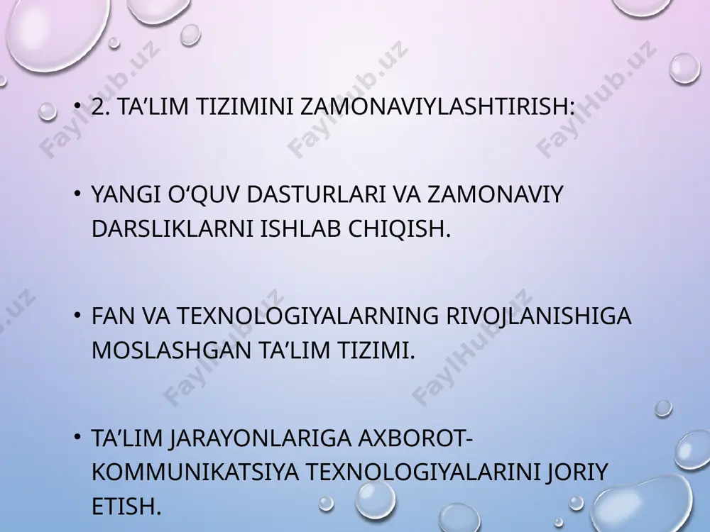 o‘zbekiston respublikasida taʼlim sohasidagi islohotlar - Page 4