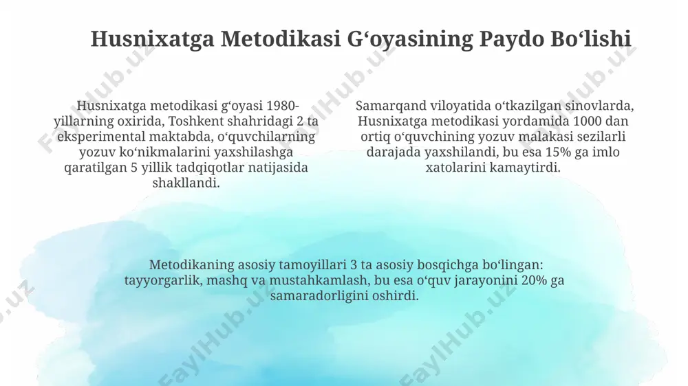 husnixatga oʻrgatish metodikasining shakllanishi - Page 4