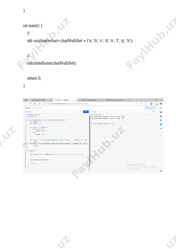 c++ dasturlash tilida elementlar to'plami uchun amallar - Page 3