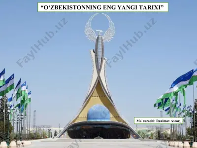 o‘zbekistonning eng yangi tarixi — PPT