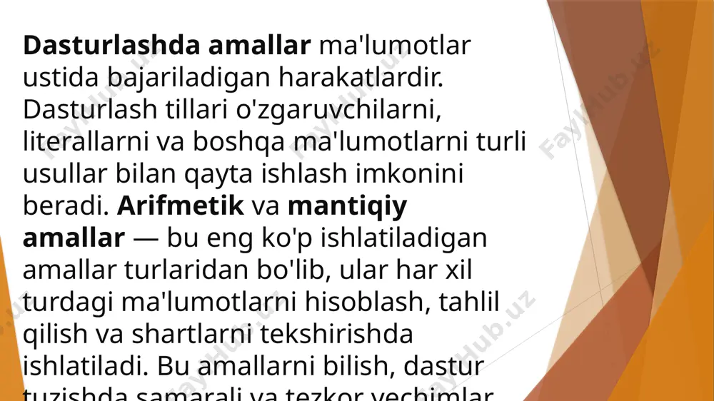 python dasturlash tilida arifmetik va mantiqiy amallar - Page 3