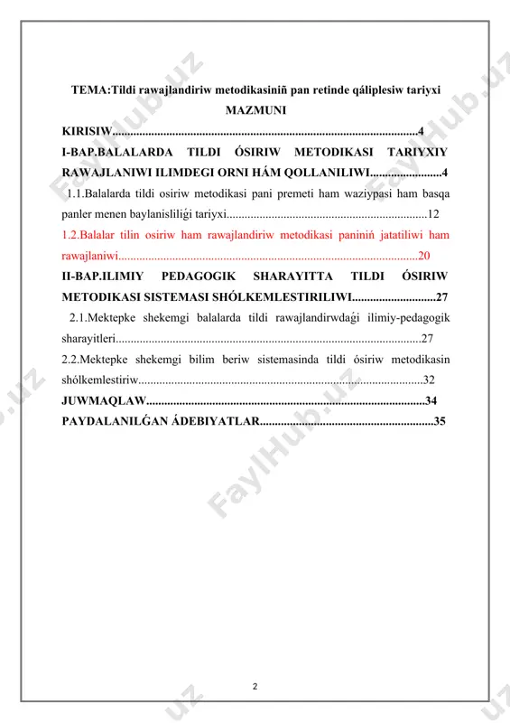 aslarǵa baylanıslı esaplanıp, hár tárepten jetik hám bárkámal, watan táǵdiri ushın xızmet etetuǵın, belsendi, iymanlı áwladtı kamalǵa jetkiziw, oqıtıwdı sapalı hám mazmun tárepten joqarı tekshelerge alıp shıǵıw awelembar oqıtıwshı hám tárbiyashi tárbiyashılar moynına dańqlı hám usı waqıtta juwapkershilikli wazıypanı júkleydi. ózbekistan respublikası huqıqıy demokratiyalıq jámiyet qurıw barar eken, óz puqaralarina, ásirese, jańa jámiyet qurıwǵa bel baylanıstırǵan, ósip kiyatırǵan jetkinshektiń bárkámal bolıp erjetiwine bólek itibar qaratıp atır. bárkámal shaxs tárbiyasın shólkemlestiriw barlıq dáwirlerde jámiyettiń zárúrli talabı hám tiykarǵı maqseti bolıp kelgen. tuwrısıda házirgi tálim reformaları sharayatında da bárkámal áwlad tárbiyası haqqında sóyler ekenler: «watanimizdiń keleshegi, xaqimizdiń ertengi kúni, mámleketimizdiń jáhán jámiyetshiligindegi abıroy itibarı awelember perzentlerimizdiń kógerip, ósip, qanday insan bolıp turmısqa kirip barıwǵa baylanıslı. «tálim tuwrısında» ǵi nızamda belgilep berilgeni sıyaqlı, mektepke shekem tálim bala shaxsın saw hám jetik mektepte oqıwǵa tayarliq dárejesin qáliplestiriw maqsetinde shólkemlestiriledi. bul tálim balanıń 6-7 jasqa tolǵanǵa shekem shańaraqta mektepge shekem tálim mákemeleri hám múlk formasına …