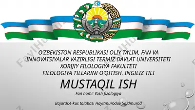 yoshfizologiya — PPTX