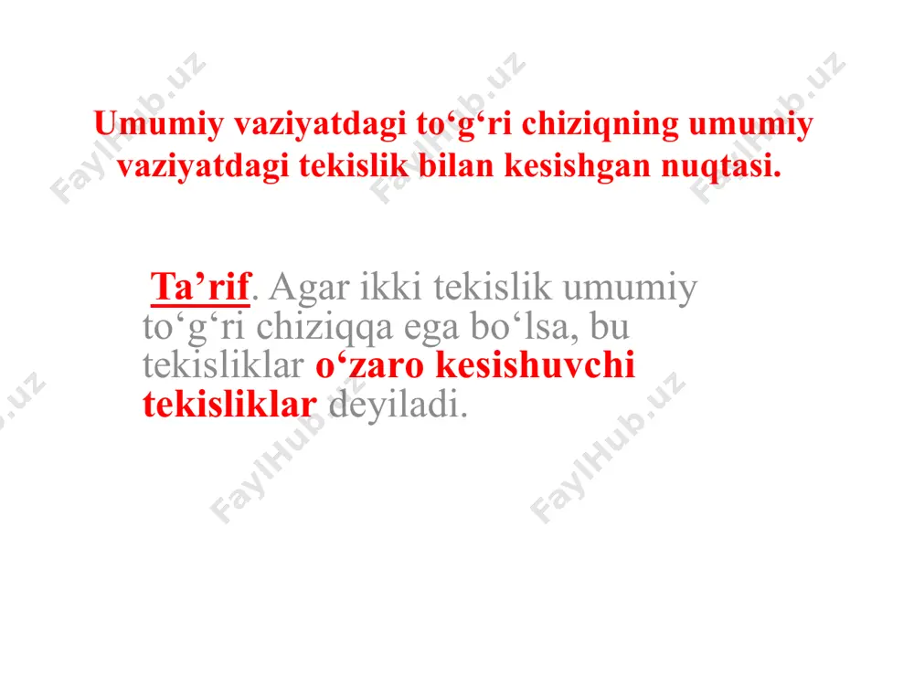to‘g‘ri chiziq va tekislikning kesishuvi - Page 5