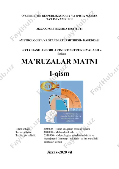 o‘lchash elementlari qurilmalari — DOCX
