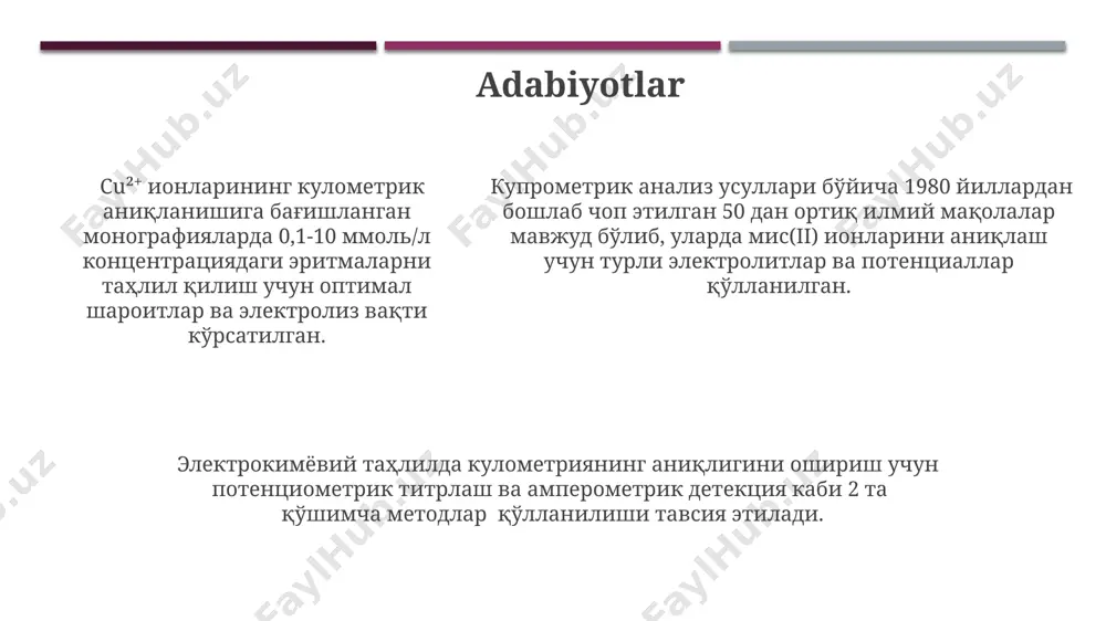 cu²⁺ kationini kulonometrikini aniqlash - Page 5