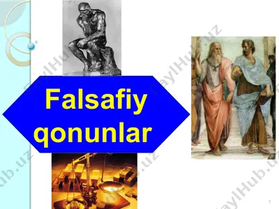 falsafiy qonunlar — PPTX