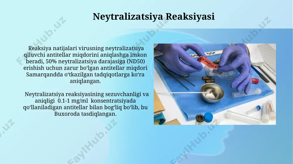 serologik reaktsiyalar qo'yish usullarini o'rganish - Page 5